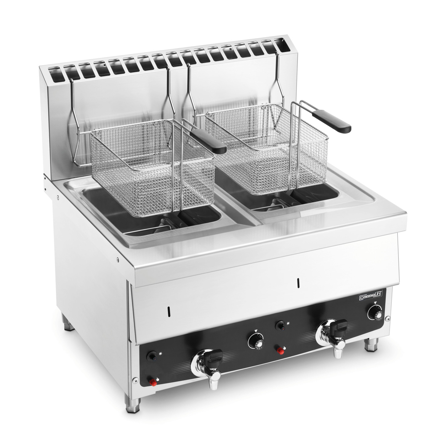 Friteuse à gaz double professionnelle  à poser pas chr-mondialchr.com