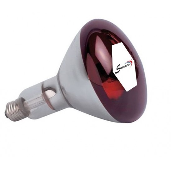 Ampoule rouge 250W pour lampes chauffantes Sofraca-mondialchr.com
