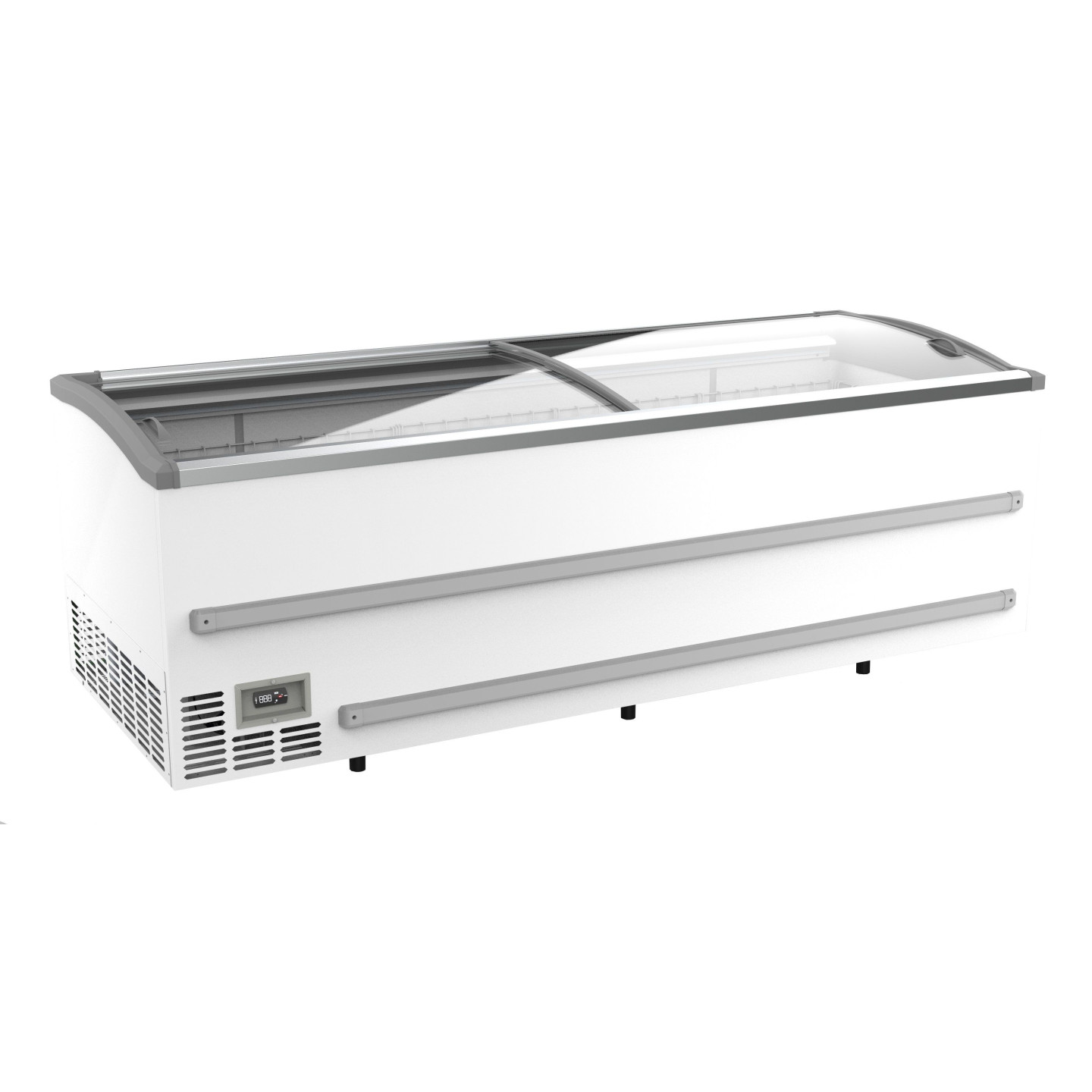 Congélateur professionnel avec portes coulissantes vitrées pour supermarché 2500mm-mondialchr.com