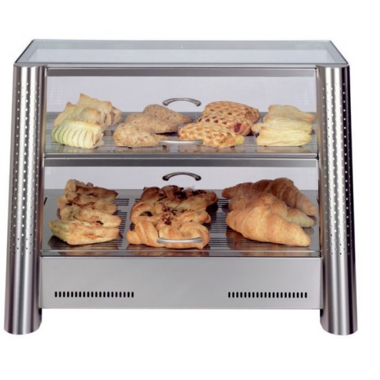 Vitrine chauffante 2 niveaux Sofraca-mondialchr.com