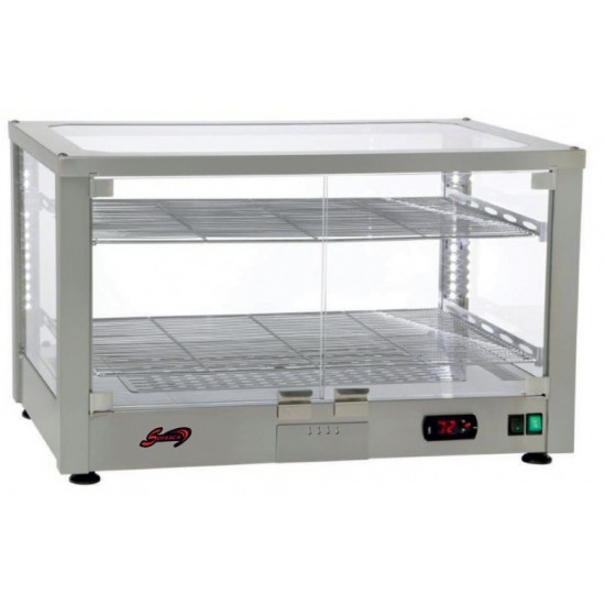 Vitrine chauffante ventilée Inox 3 niveaux Sofraca-mondialchr.com