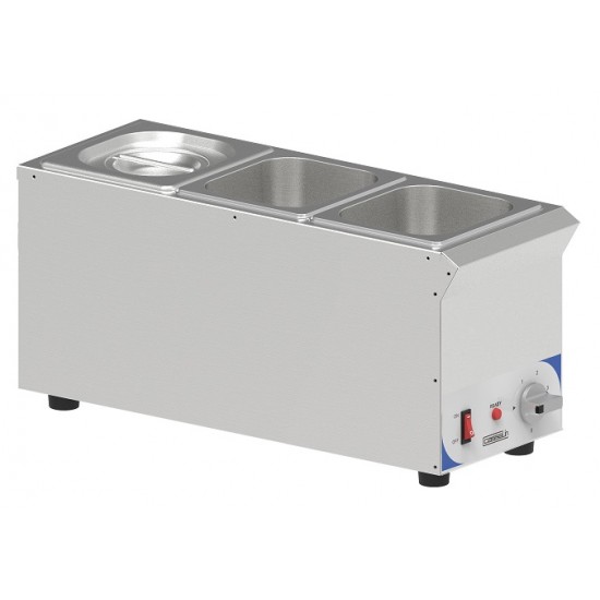 Bain marie à sauce 3 x GN 1/6 compact Casselin-mondialchr.com