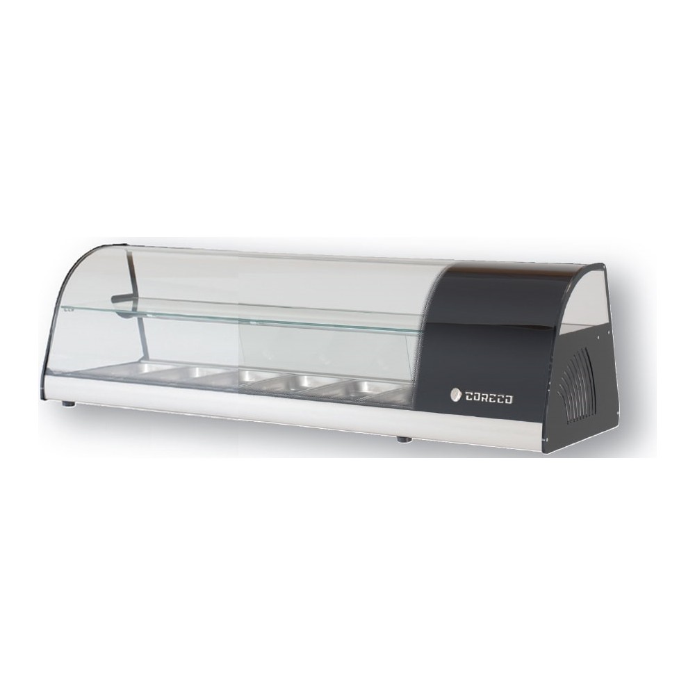 Vitrine tapas à poser 6 GN1/3 H.400mm coreco-mondialchr.com