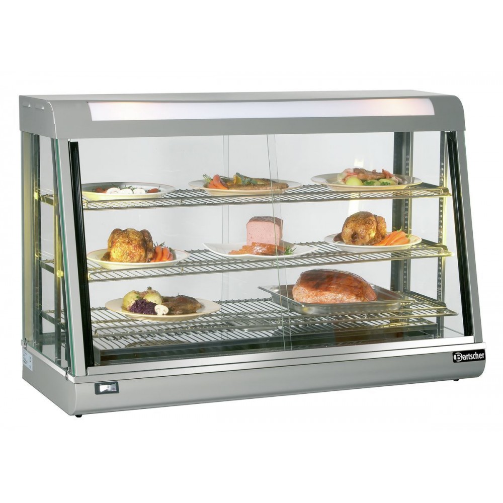 Vitrine de comptoir chauffante 373L Deli III Bartscher 1200mm-mondialchr.com