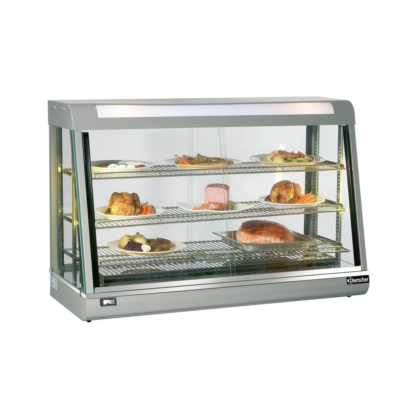 Vitrine de comptoir chauffante 373L Deli III Bartscher 1200mm-mondialchr.com