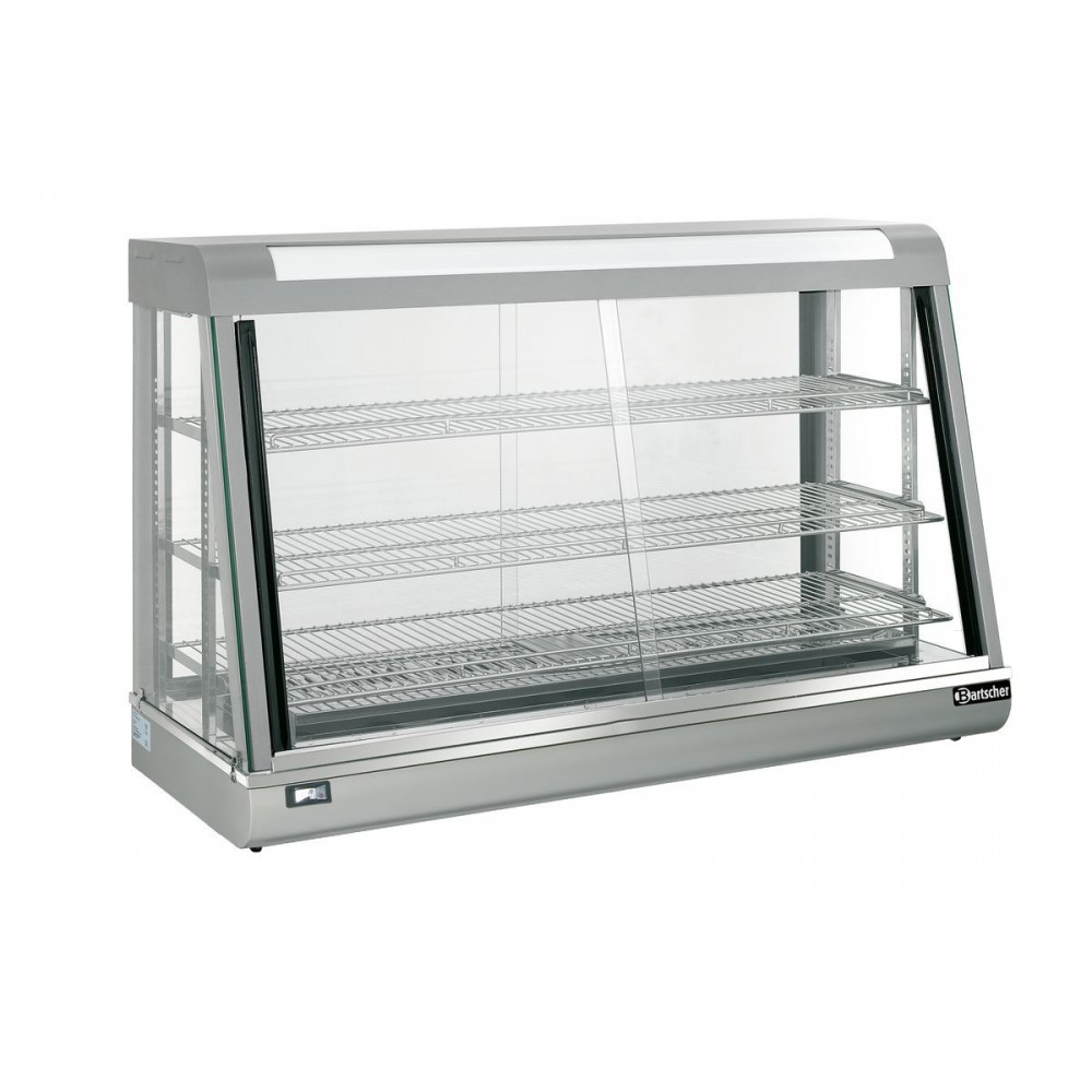 Vitrine de comptoir chauffante 373L Deli III Bartscher 1200mm-mondialchr.com