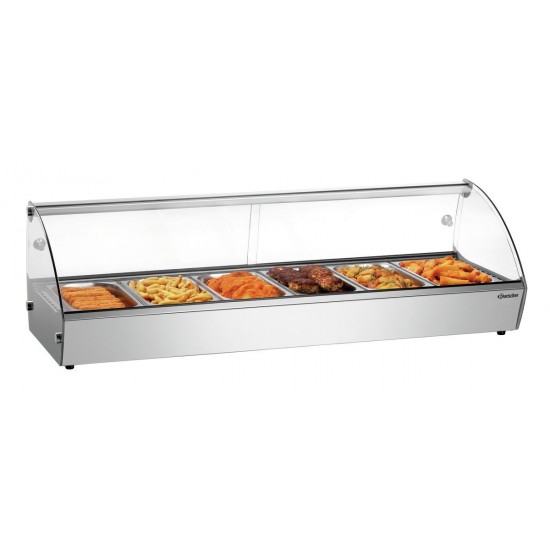 Présentoir chauffant, vitrine chauffante 6xGN1/3-mondialchr.com