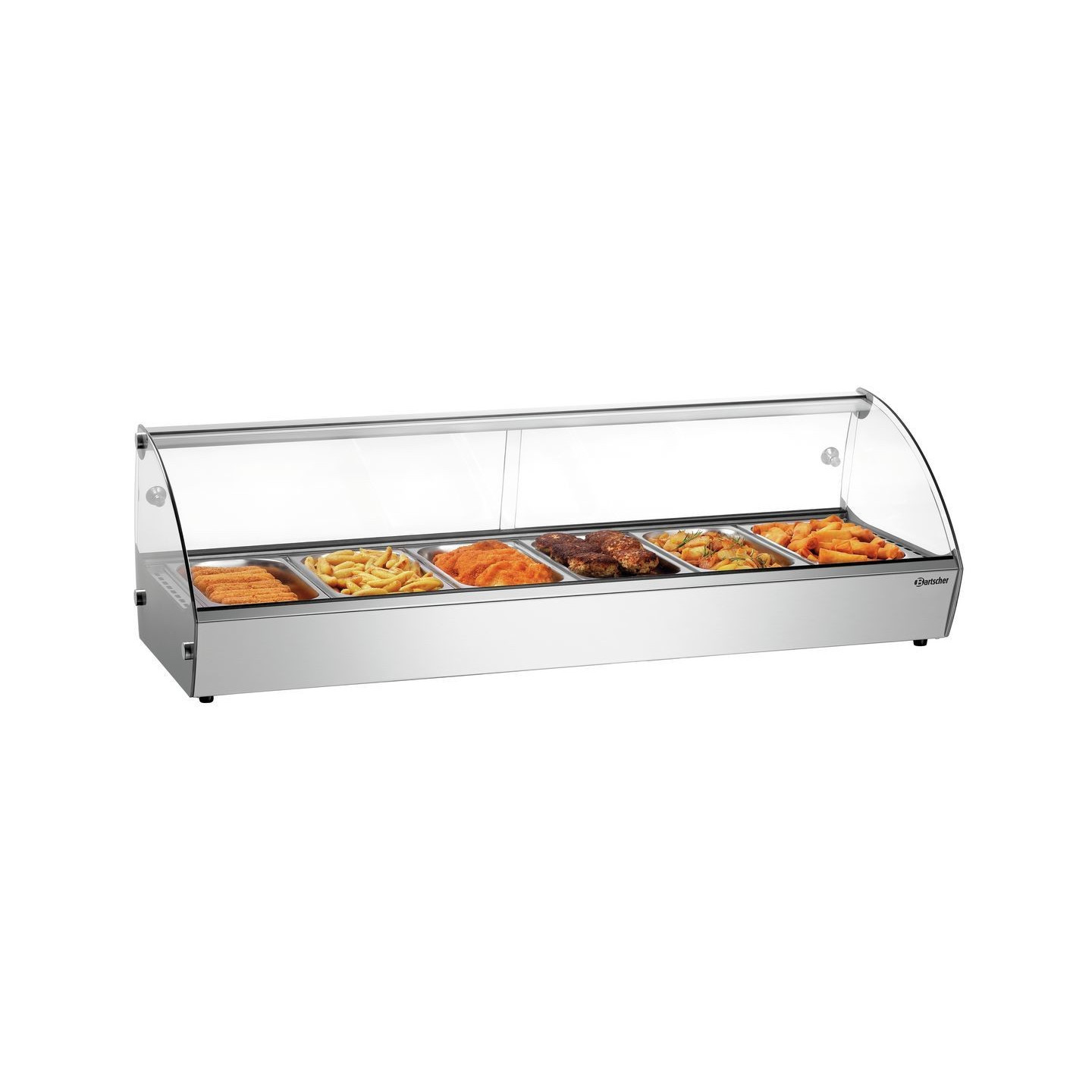 Présentoir chauffant, vitrine chauffante 6xGN1/3-mondialchr.com