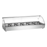 Présentoir chauffant, vitrine chauffante 6xGN1/3-mondialchr.com