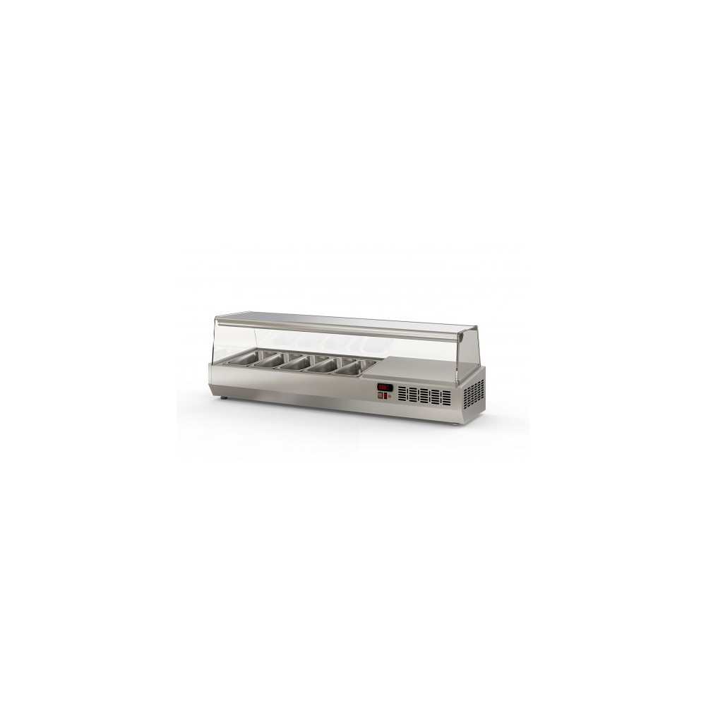 Présentoir à ingrédients 1345mm 5 GN 1/3 Coreco-mondialchr.com