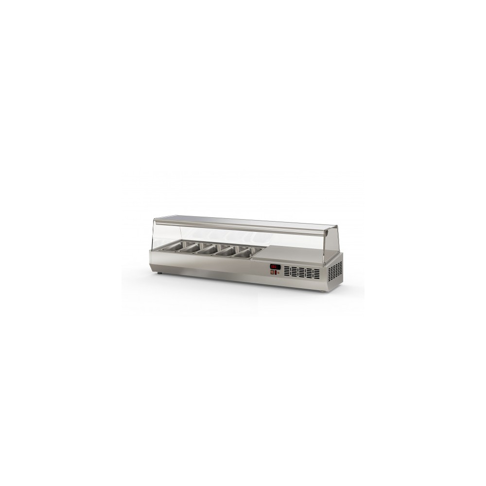 Présentoir à ingrédients 1495mm 5 GN 1/3 Coreco-mondialchr.com