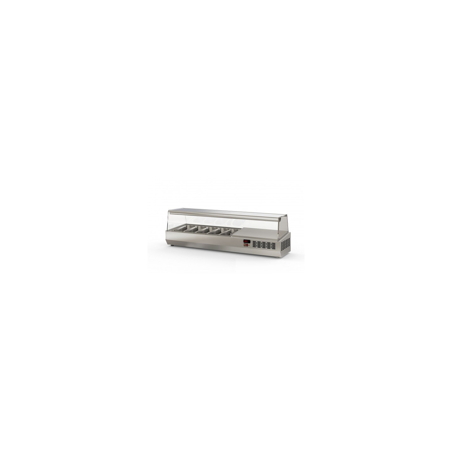 Présentoir à ingrédients 1495mm 5 GN 1/3 Coreco-mondialchr.com