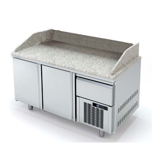 Meuble pizza 800 positif 2 portes pleines Coreco-mondialchr.com