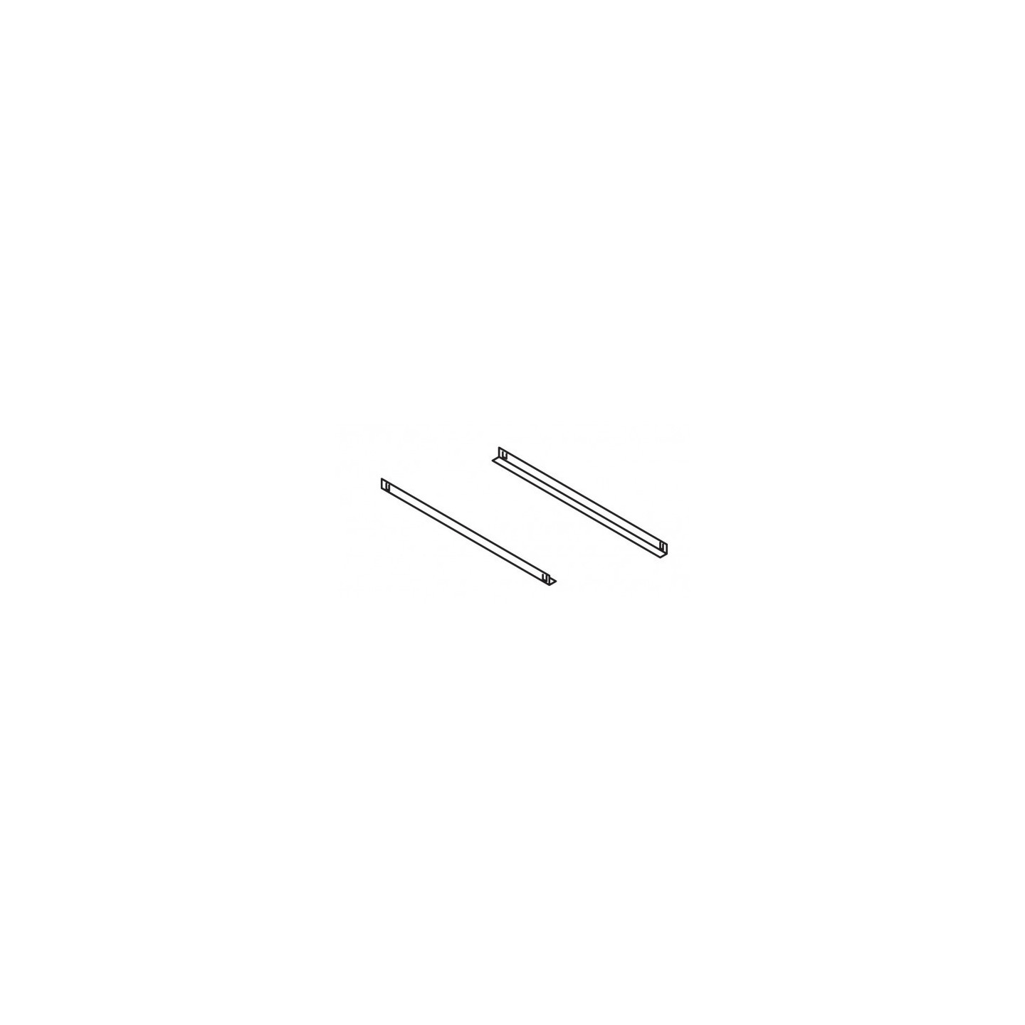Jeu de 2 glissières en L 650mm Coreco-mondialchr.com