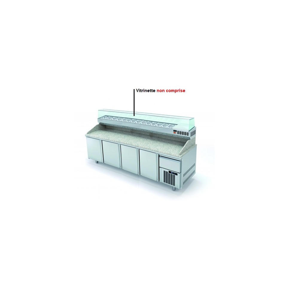 Meuble pizza 800 positif 4 portes pleines Coreco-mondialchr.com