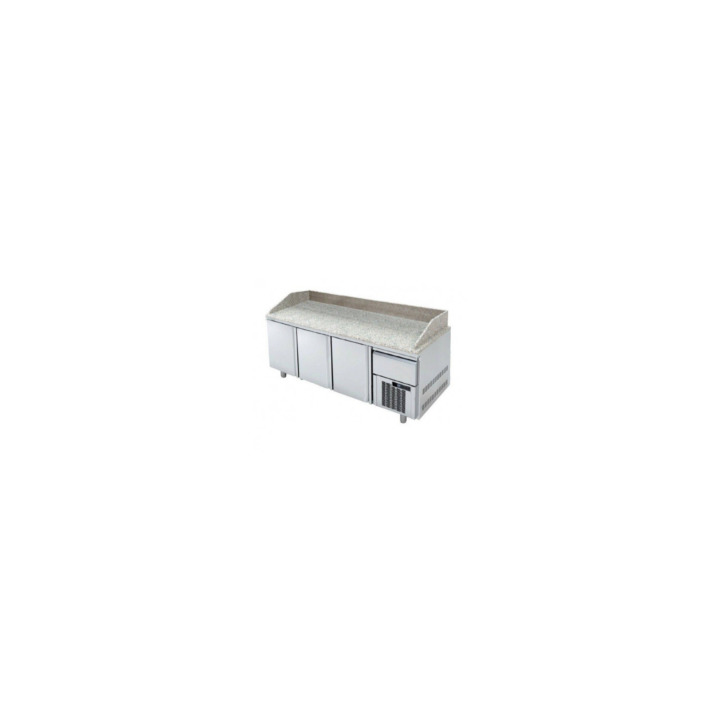 Meuble pizza 800 positif 3 portes pleines Coreco-mondialchr.com