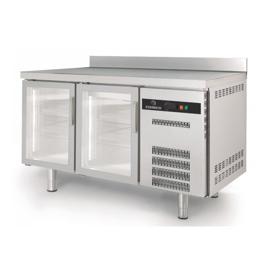 Meuble Snack 600 positif 1495mm 2 portes vitrées Coreco-mondialchr.com