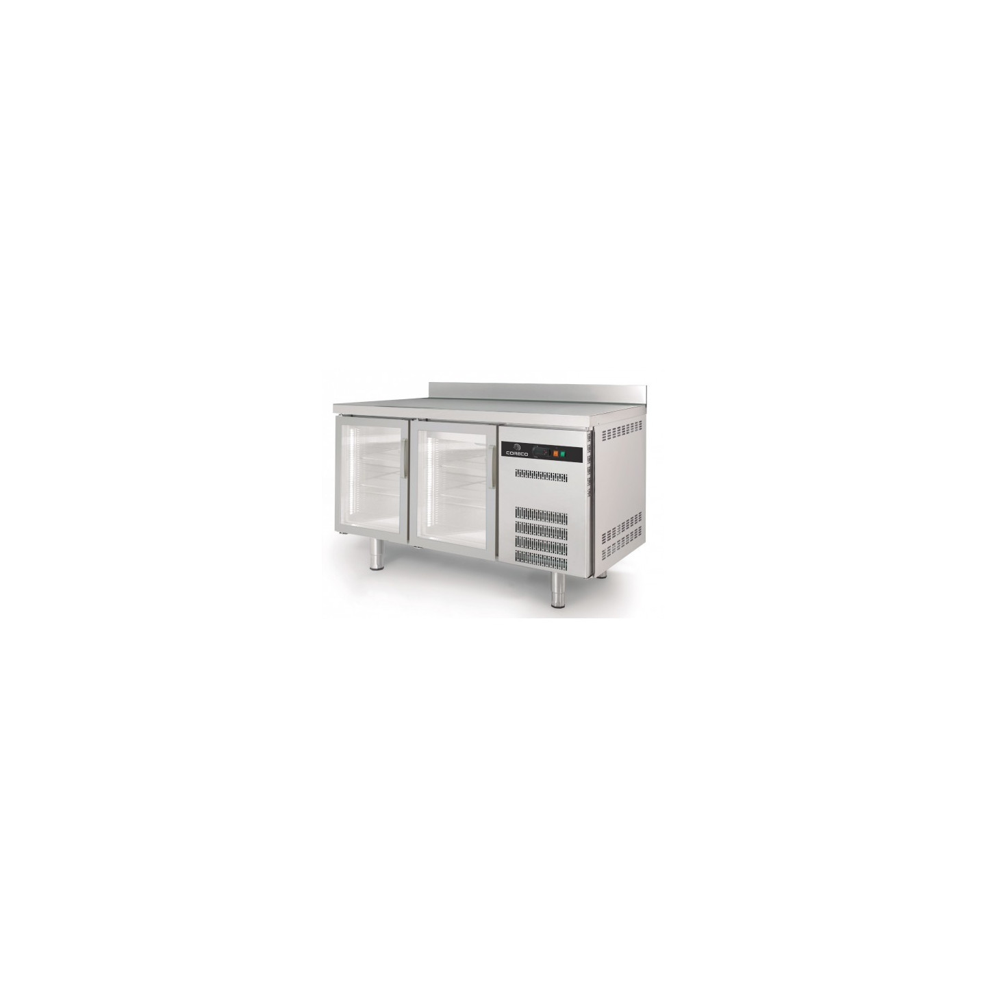 Meuble Snack 600 positif 1495mm 2 portes vitrées Coreco-mondialchr.com