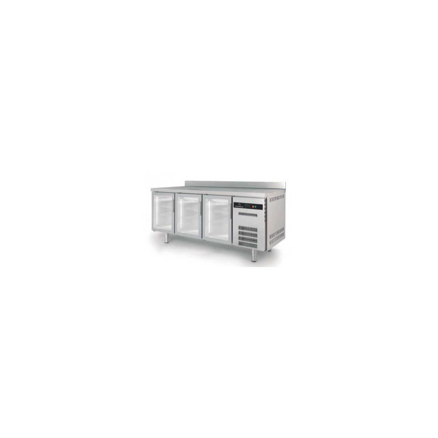 Meuble Snack 600 positif 2020mm 3 portes vitrées Coreco-mondialchr.com
