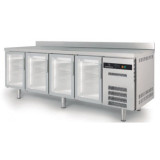 Meuble Snack 600 positif 2545mm 4 portes vitrées Coreco-mondialchr.com