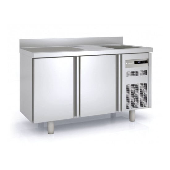 Meuble 600 positif 1495mm 2 portes avec évier Coreco-mondialchr.com