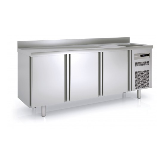 Meuble 600 positif 2020mm 3 portes avec évier Coreco-mondialchr.com