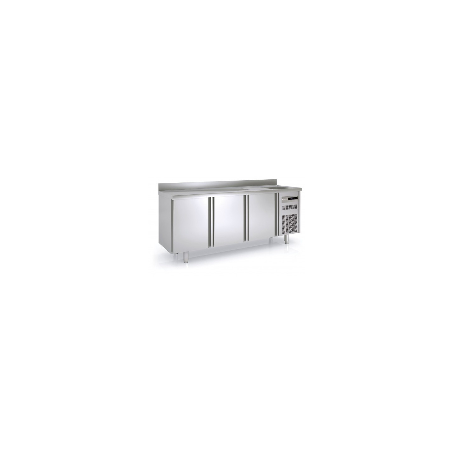 Meuble 600 positif 2020mm 3 portes avec évier Coreco-mondialchr.com