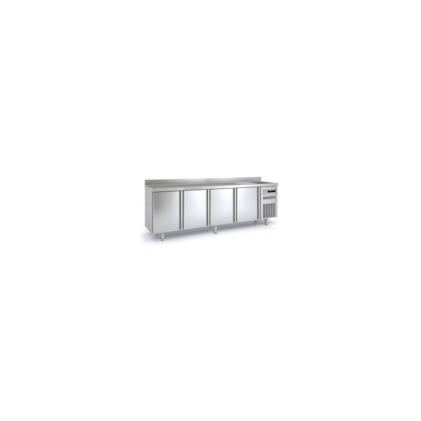 Meuble 600 positif 2545mm 4 portes avec évier Coreco-mondialchr.com