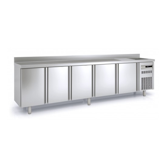 Meuble 600 positif 3070mm 5 portes avec évier Coreco-mondialchr.com