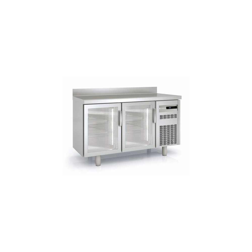 Meuble Snack 600 positif 1495mm 2 portes vitrées Coreco-mondialchr.com