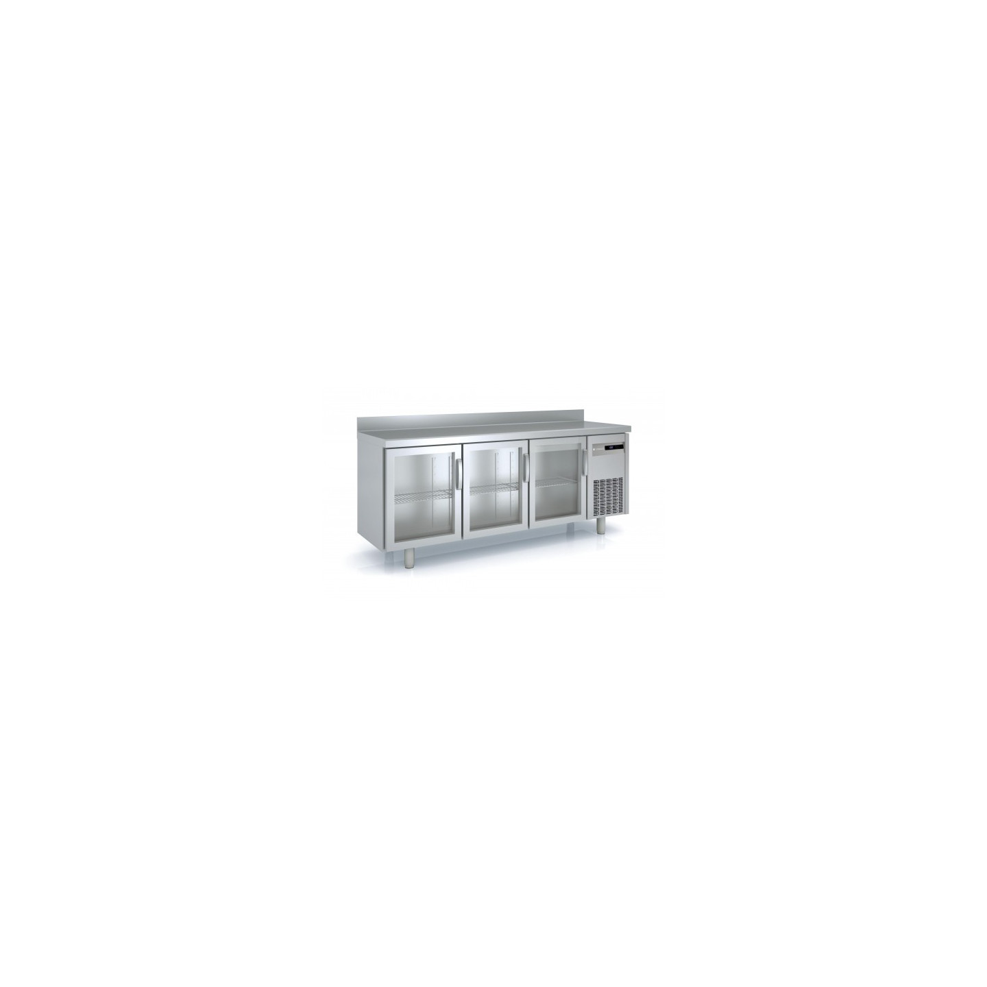 Meuble Snack 600 positif 2020mm 3 portes vitrées Coreco-mondialchr.com