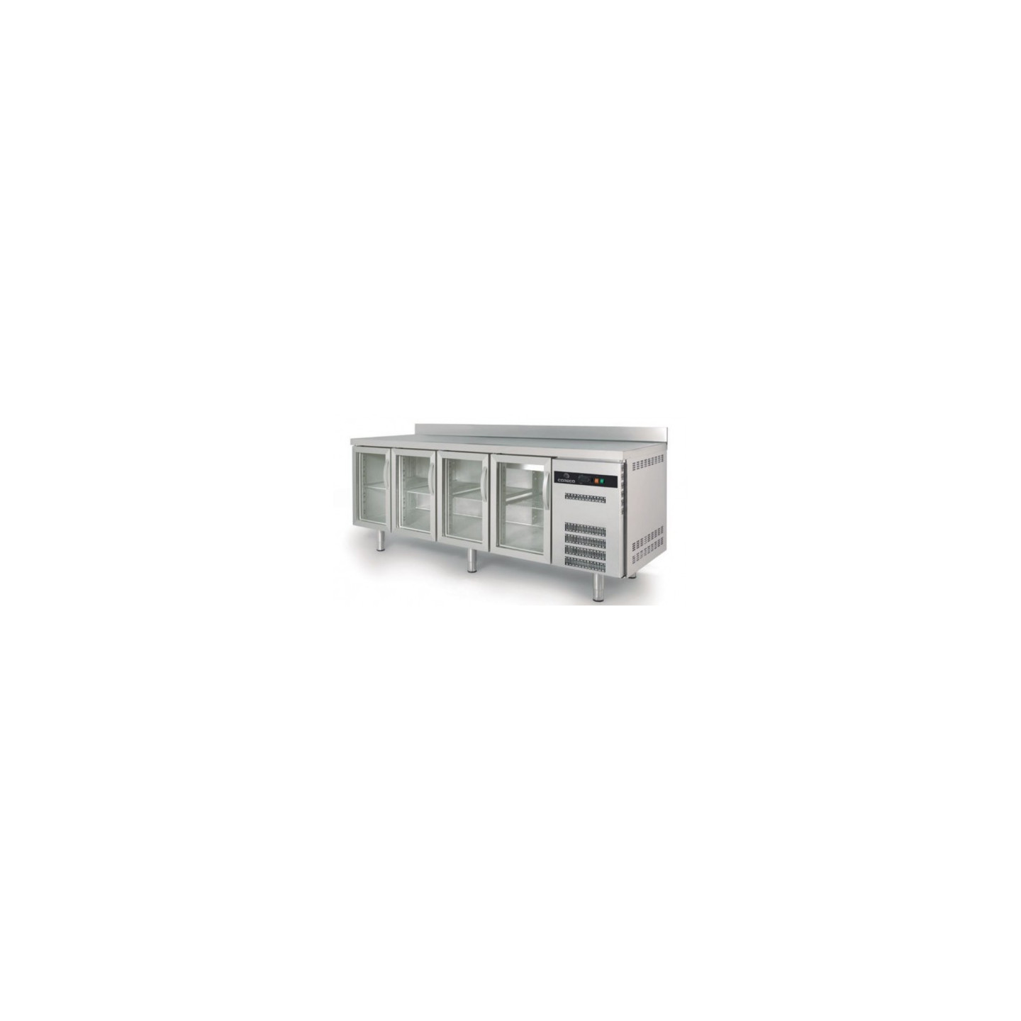 Meuble 700 GN 1/1 positif 2245mm 4 portes vitrées Coreco-mondialchr.com
