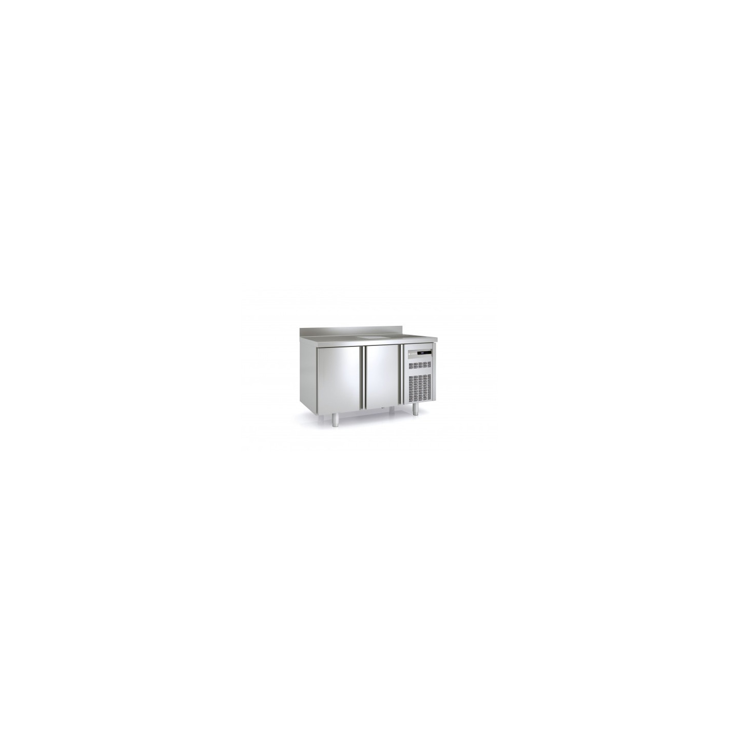 Meuble 700 GN1/1 positif 2 portes pleines avec évier Coreco-mondialchr.com