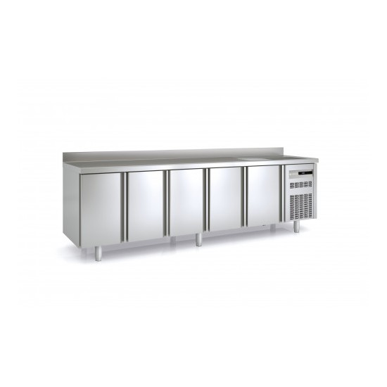 Meuble 700 GN1/1 positif 5 portes pleines avec évier Coreco-mondialchr.com