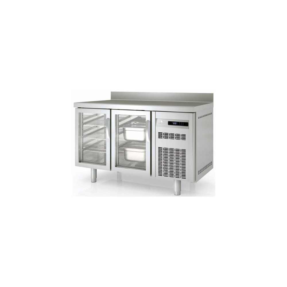 Meuble 700 GN1/1 positif 2 portes vitrées sans évier Coreco-mondialchr.com