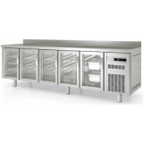 Meuble 700 GN1/1 positif 5 portes vitrées sans évier Coreco-mondialchr.com