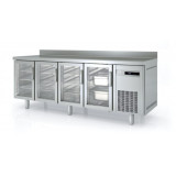 Meuble 700 GN1/1 négatif 4 portes vitrées sans évier Coreco-mondialchr.com