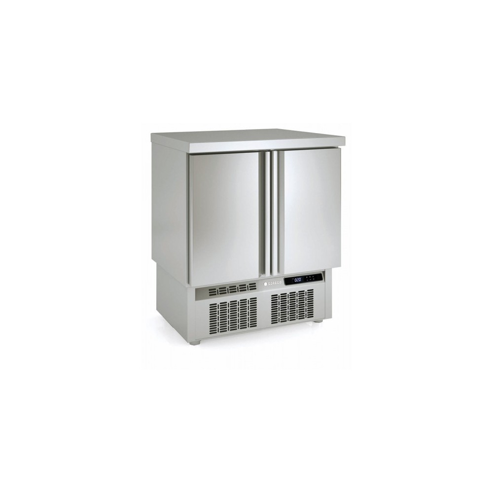 Meuble Gastro 700 GN1/1 positif 2 portes pleines MFC Coreco-mondialchr.com
