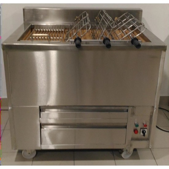 Barbecue Portugais au charbon de bois 3 Grilles rotative et 1 Grille fixe RODRIGUEZ-mondialchr.com