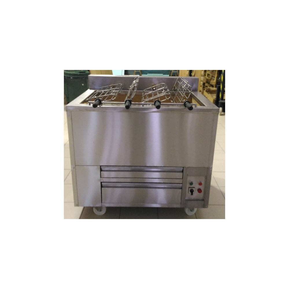 Barbecue Portugais au charbon de bois 4 Grilles rotative RODRIGUES-mondialchr.com