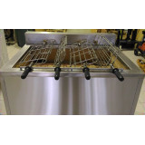 Barbecue Portugais au charbon de bois 4 Grilles rotative RODRIGUES-mondialchr.com