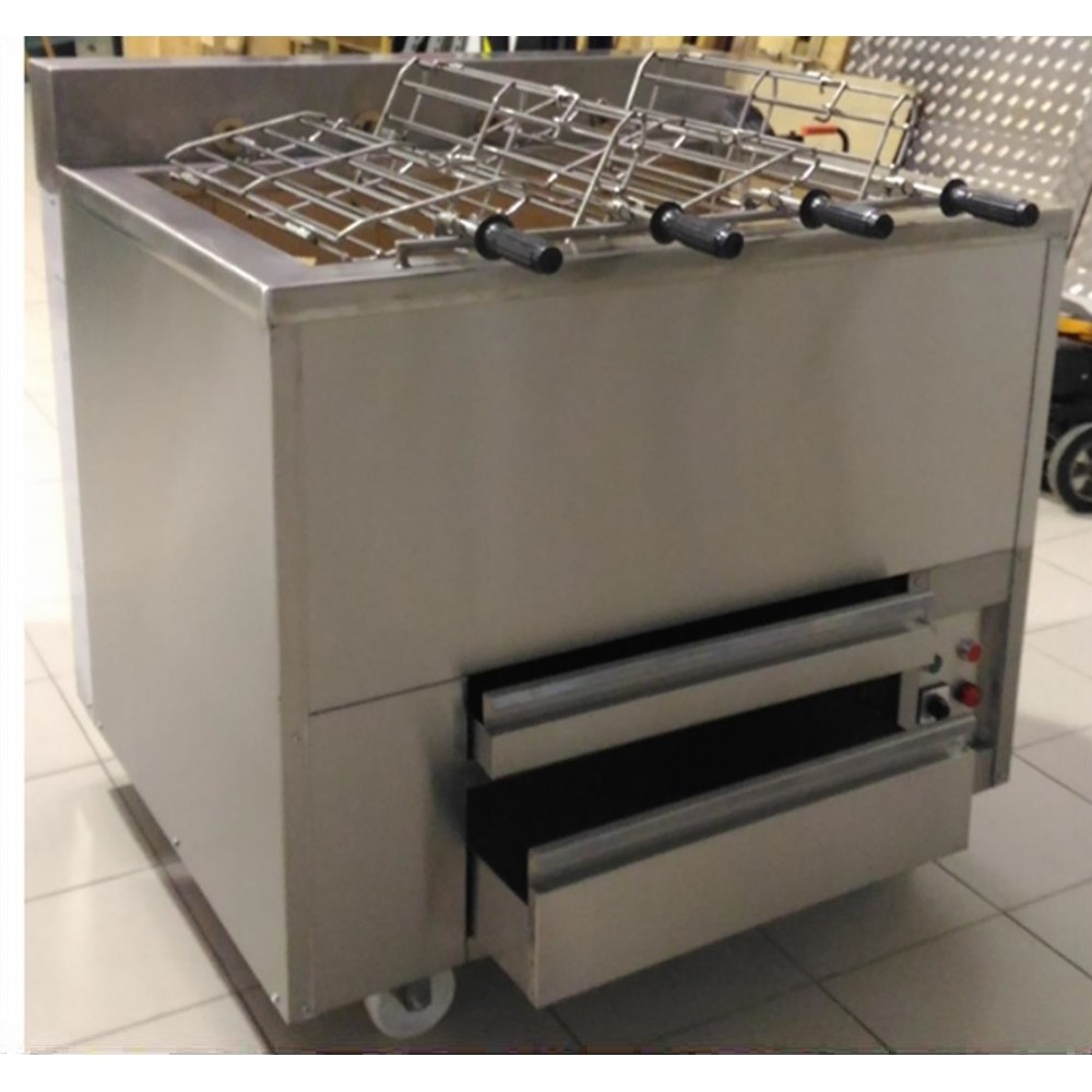Barbecue Portugais au charbon de bois 4 Grilles rotative RODRIGUES-mondialchr.com