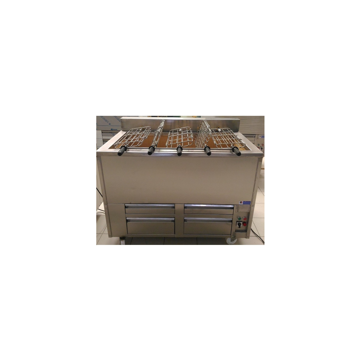 Barbecue Portugais au charbon de bois 5 Grilles rotative RODRIGUES-mondialchr.com