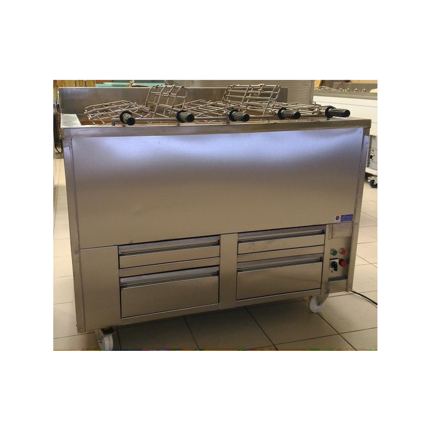 Barbecue Portugais au charbon de bois 5 Grilles rotative RODRIGUES-mondialchr.com