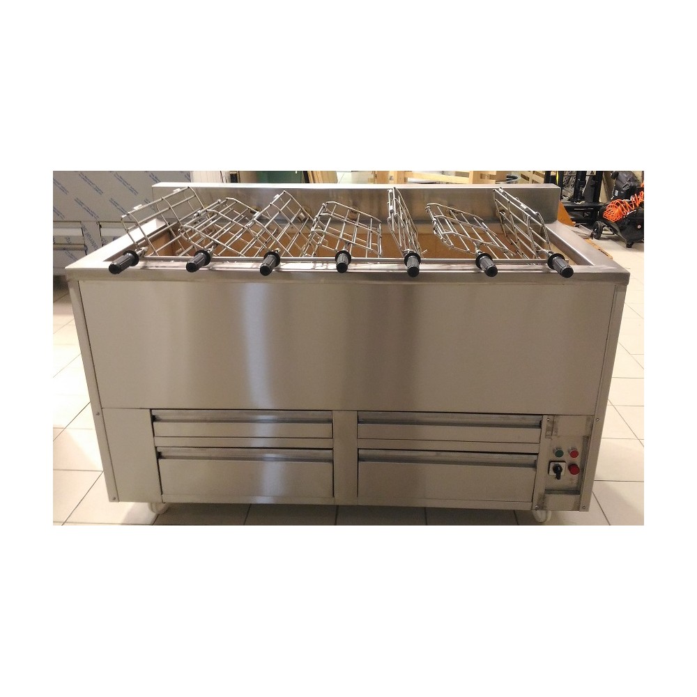 Barbecue Portugais au charbon de bois 7 Grilles rotative RODRIGUEZ-mondialchr.com