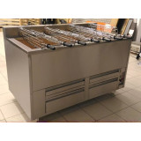 Barbecue Portugais au charbon de bois 7 Grilles rotative RODRIGUEZ-mondialchr.com
