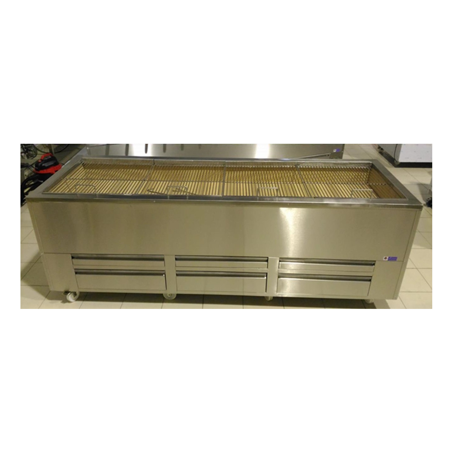 Barbecue Portugais au charbon de bois 4 Grilles fixes-mondialchr.com