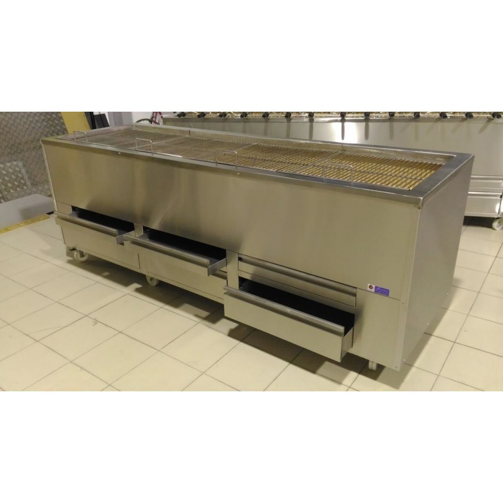Barbecue Portugais au charbon de bois 4 Grilles fixes-mondialchr.com