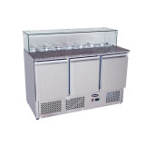 Table de préparation avec toit en verre 3Portes