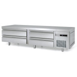 Soubassement réfrigéré 2110mm 4 tiroirs GN2/1 Coreco-mondialchr.com